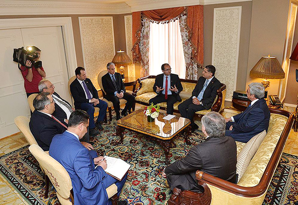 A scene from the meeting