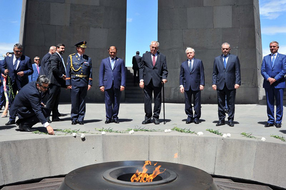 Czech Republic President, Milos Zeman, urges Parliament to discuss Armenian Genocide recognition. (Source: ArmRadio)