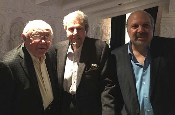 (From left to right) Walter Karabian, Roosevelt High School '56; Mike Connors, Fresno High School '43; and Dick Manoogian, Roosevelt High School '67.