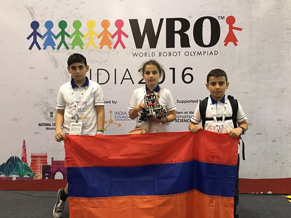 Arm Cyber Kids places 21st out of thousands of teams who participated in the World Robot Olympiad in New Delhi, India (Photo: Creative Educational Technologies)