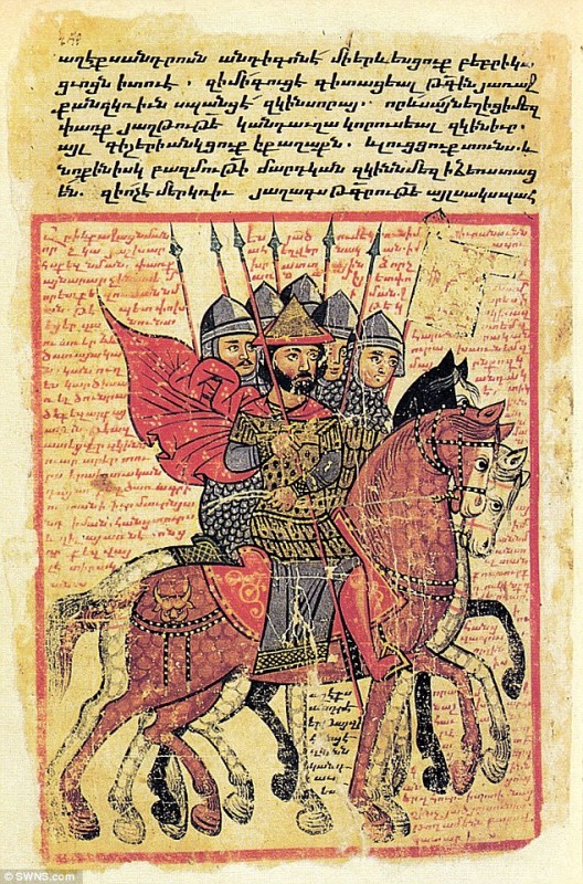 London-based expert discovers Alexander the Great’s last will written in an ancient Armenian manuscript (Image: SWNS)