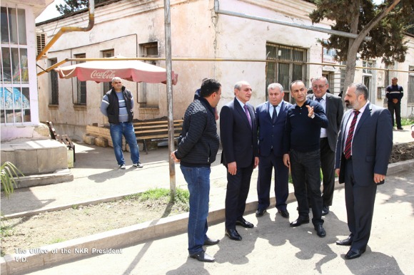 Artsakh Republic President Bako Sahakian visits developmental projects in Martuni (Photo: President of the Artsakh Republic)