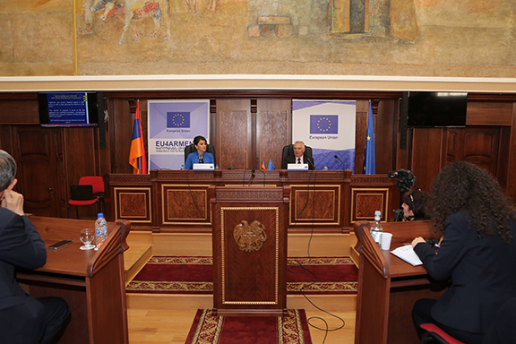 European Union Ambassador to Armenia Piotr Switalski announced a €2.9 million grant to promote local development in Armenia on April 11, 2017 in Gyumri (Photo: European Union in Armenia/Facebook)