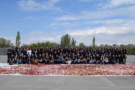 Annual flower cleanup at the Genocide Memorial (Photo: AEF)