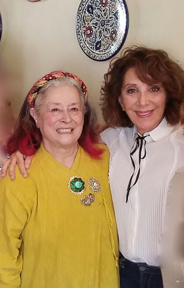 Arts advocate Joan Agajanian Quinn (left) with actress Andrea Martin