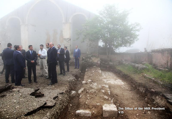 Excavation site of Shush's Meghretsots Church