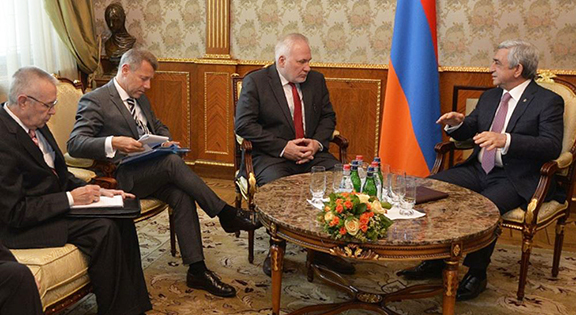 The Minks Group delegation meets with President Serzh Sarkisian