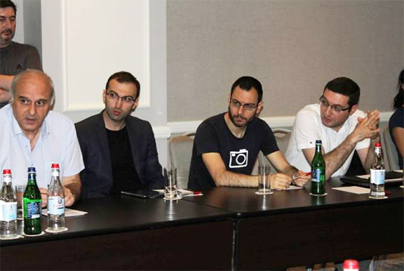 UCom and PicsArt representatives during the "DigiTech" roundtable