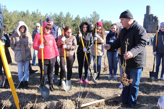 Last fall, ATP began the beautification of the site honoring General Dro and the Battle of Bash Aparan by planting nearly 1,000 trees with volunteers from Birthright Armenia