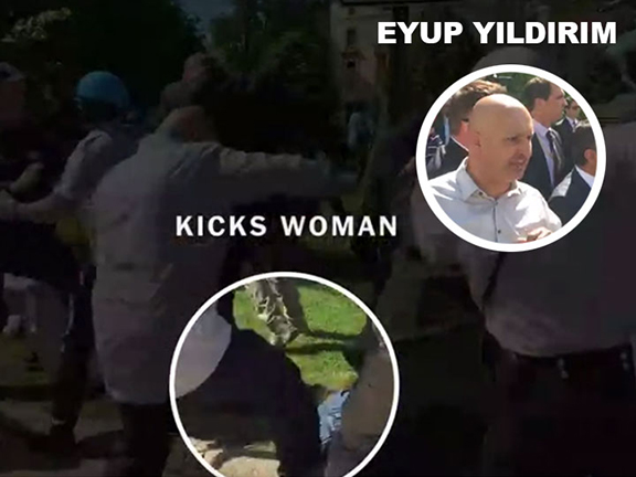 Turkish American businessman Eyup Yildirim was among two arrested by Metropolitan Washington DC Police in conjunction with the May 16th Erdogan-ordered beating of peaceful protesters. The New York Times had identified Yildirim among the attackers in a June 4th expose.