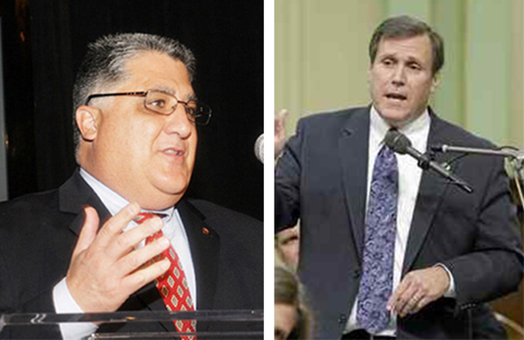 State Senators Anthony Portantino (left) and Scott Wilk