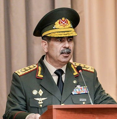 Azerbaijan's Defense Minister Zakir Hasanov