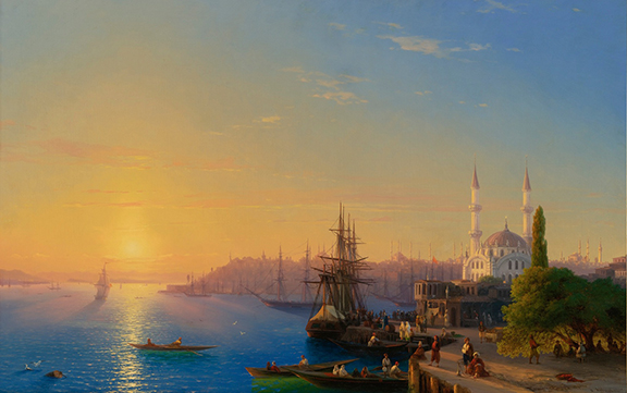 View of Constantinople and the Bosphorus (1856
