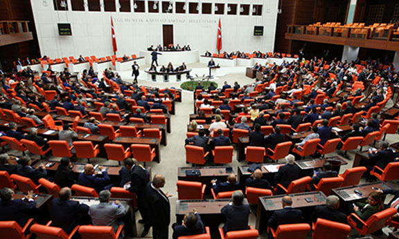 A general view of the Turkish Parliament