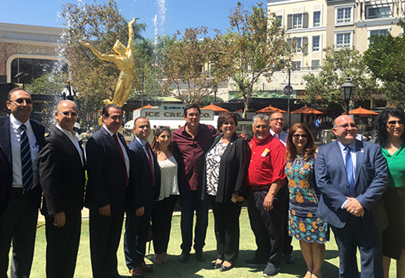 Participants of the ANCA Glendale press conference at Americana at Brand