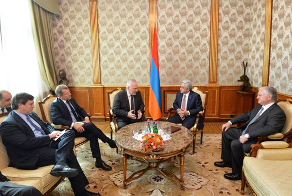 OSCE Minsk Group Co-chairmen meet with President Serzh Sarkisian on Friday in Yerevan