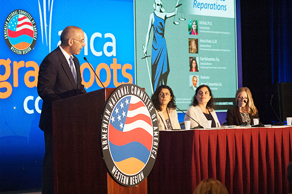 The "Transnational Justice" panel during ANCA-WR Grassroots Conference