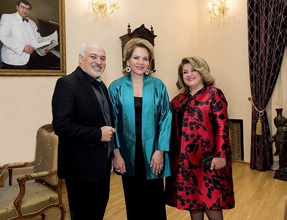 Maestro Constantine Orbelian, Renee Fleming and the First Lady of the Republic of Armenia