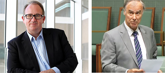 The Hon. David Feeney (ALP) on the left and Government MP, John Alexander (Liberal) on the right (Photo: ANC-AU)