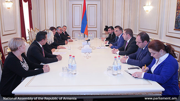 The Mexican delegation during their meeting with the Armenian Parliament Speaker (Photo: parliament.am)