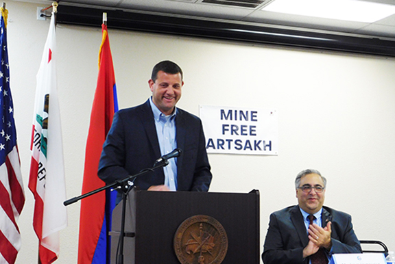 Congressman David Valadao and ANCA Executive Director Aram Hamparian