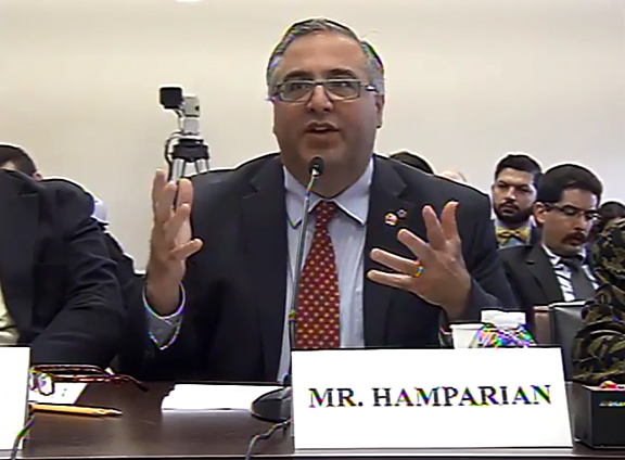The author, during May 2017 testimony before the U.S. House Foreign Affairs Committee