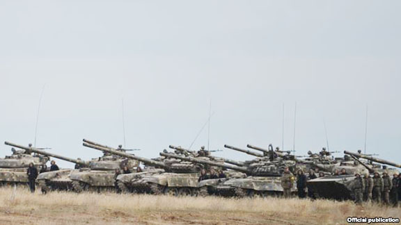 These tanks took part in military exercises in Artsakh on Saturday