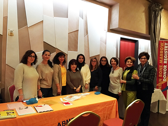 ABMDR volunteers and members of Constantin Malek Andrasians’ family