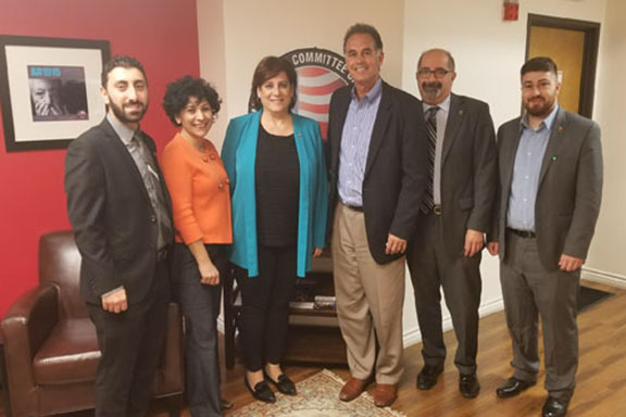 Danny Tarkanian with the ANCA-WR Board and staff members