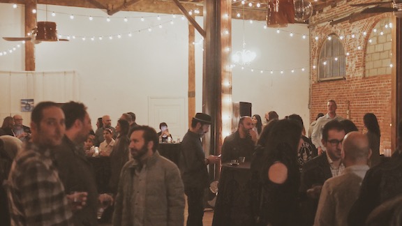Guests enjoy the CD release party