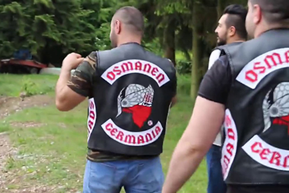 Members of the Osmanen Germania biker gang