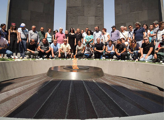 Hidden Armenians in Armenia at Dzidzernagapert Genocide Monument, 2015, Project Rebirth