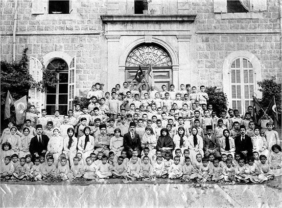 Armenian orphans in Turkish orphanage, Ayn Toura, Lebanon, 1915