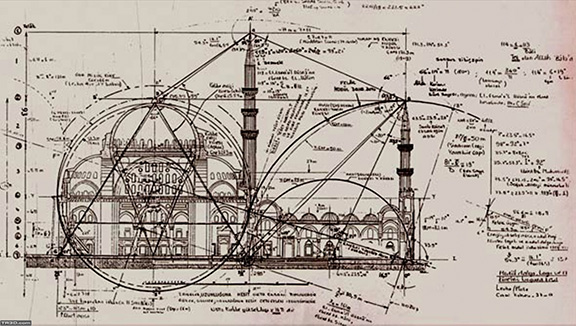 Mimar (architect) Sinan's rendering of a mosque