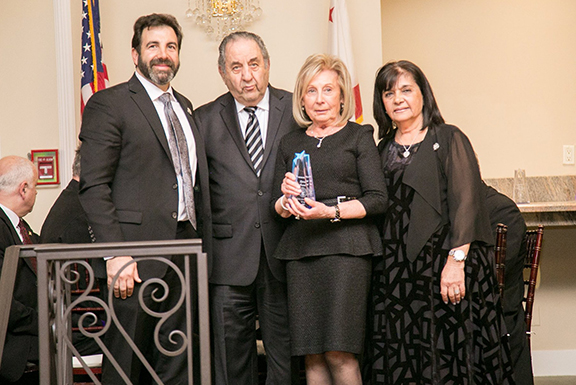 Receiving the evening’s Mesrobian Spirit Award were Haig and Argine Kelegian.