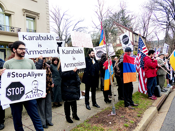 Scenes from the Washington DC protest condemning ongoing Azerbaijani aggression, organized by the ANC Greater Washington and the AYF Washington Ani Chapter.