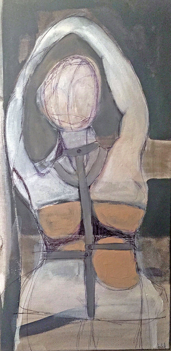 Persoanl Prison, acrylic and ink on canavss