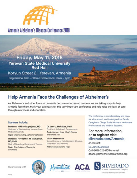 Alzheimer's Care conference to be held in Armenia