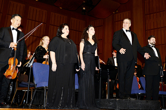 Lark performers during "Faith and Love" concert
