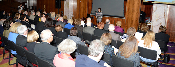 Prior to the "Faith and Love" concert a lecture was presented