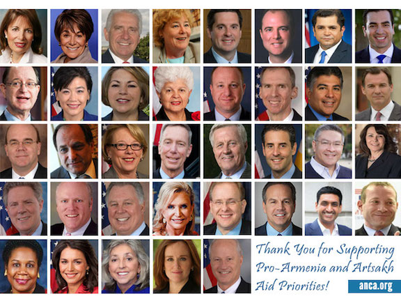 A bi-partisan group of 37 U.S. House members called on Appropriations Committee leaders to support a $70 million aid package to Armenia and Artsakh