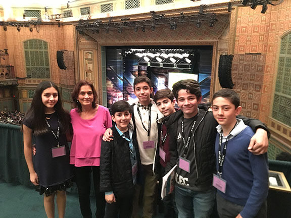 Chamlian students who won awards and honorable mentions at the L.A. County Science Fair