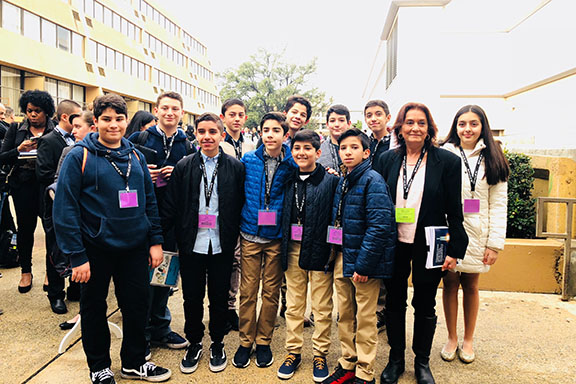 The Chamlian team at the L.A. County Science Fair