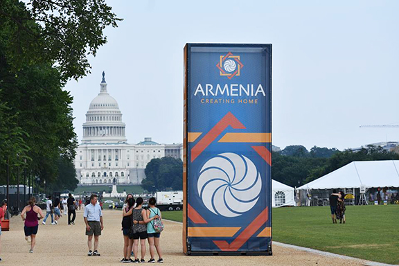 The Mall in Washington is preparing for the Smithsonian Folklife Festival featuring Armenia