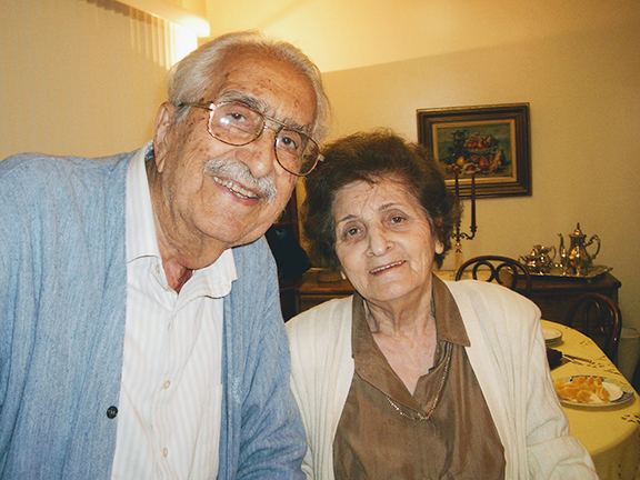 The author's parents, Donald & Anush Sarkissian, whom she calls the "odd couple"
