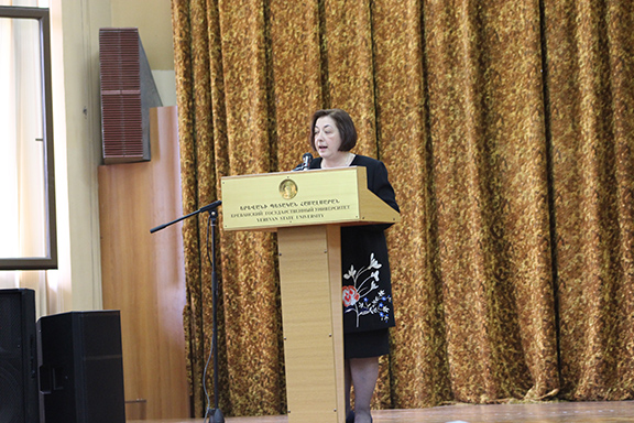 ARS Chairperson, Caroline Chamavonian delivering her remarks