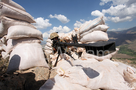 Armenian border fortifications at the Nakhichevan border