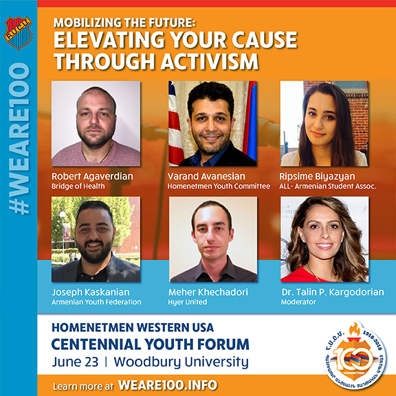 Volunteering & activism at the top of the Homenetmen Centennial Youth Forum