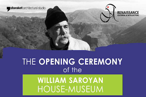 The grand opening ceremony of the William Saroyan house will take place August 31 at Fresno State.