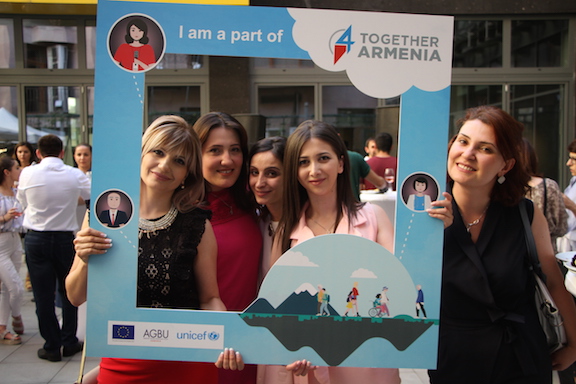 Together4Armenia participants in Yerevan.